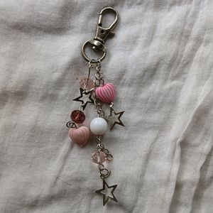 stardust heart keychain