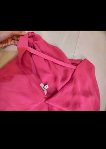 AND Pink Flutter Sleeve Top