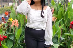 Korean White Top (Xl Size)