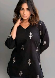 Floral Print Rayon Kurta For Women