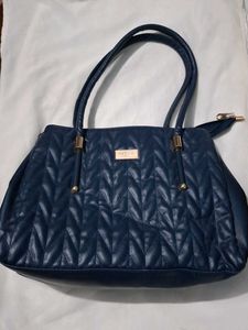 Elegant Navy Blue Handbag