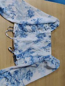 Floral Print Crop Top