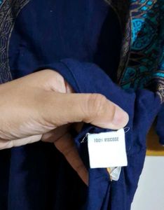 Navy Blue Kurta With Dupatta