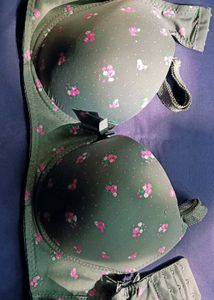 Floral Print Padded Bra