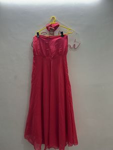 Elegant Pink Ethnic Gown/Anarkali