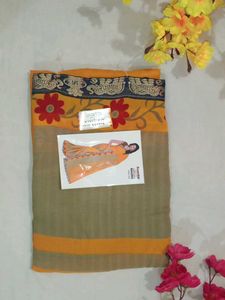 Elegant Floral Print Saree
