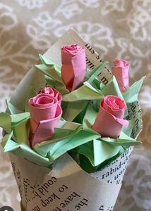 Handmade mini Pink Flower Bouquet 🌷