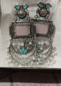 Elegant Silver-Tone Drop Earrings