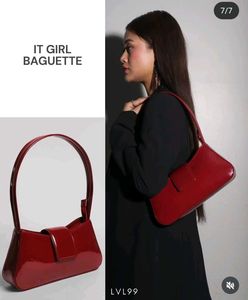Cherry red Shoulder Bag Y2k Pinteresty Trendy