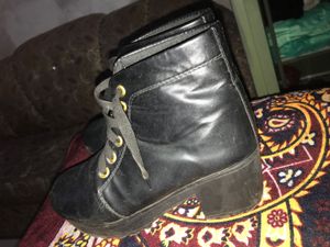 Black Leather Ankle Boots