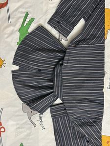 Y2K Fitted Striped Shirt