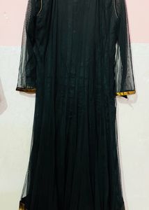Beautiful Black Anarkali Set