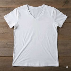White V-Neck T-Shirt