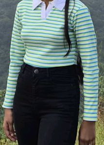 Striped Long Sleeve Top