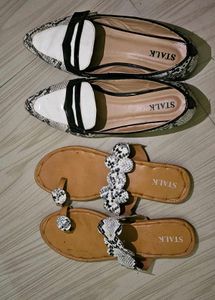 Snake Print Bellies And Flats