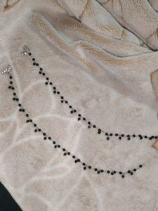 Anklet, Fancy, Black Beed. 🖤