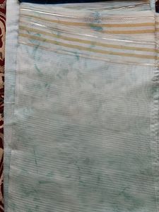 Organza Tie Die Blue Saree