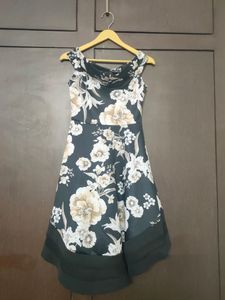 Off Shoulder Cute Flower Print Dress