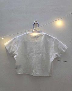 Combo of Checkered Heart Tee and White Graphic T