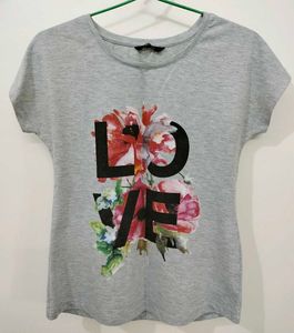 Grey Printed T-shirt