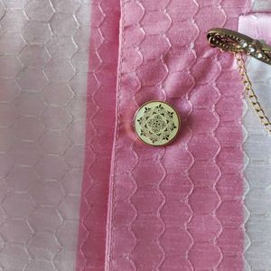 Pink Striped Kids Sherwani Set