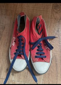 Red Canvas Sneakers