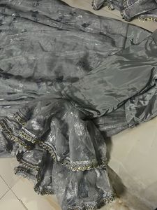 Elegant Silver Maxi Dress