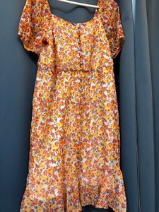 Floral Print Midi Dress