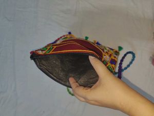 Handmade Krishna Embroidered Sling Bag