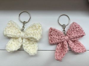 Crochet Bow Keychain 🎀