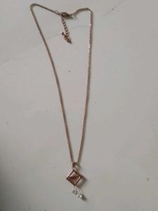 Rose Gold Geometric Necklace