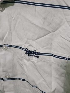 New Superdry White Striped Shirt