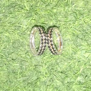 Black And Multy Colour Stones Rings For Girls