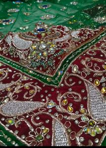 Emerald Green Bridal Lehenga