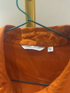 Cover story Orange Shirt Dress