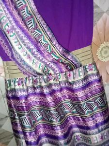 Purple Aztec Print Dress