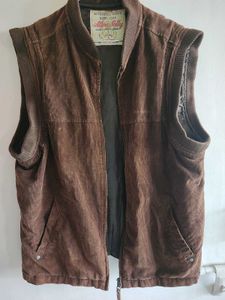 Corduroy Allen solly Jacket Sleevless