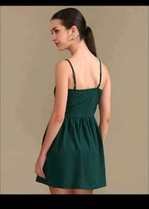 beautiful shein ❤️👉 Green Mini Dress
