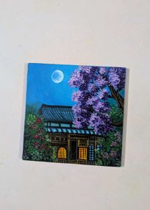 Mini Japanese Moonlight Painting