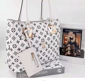Louis Vuitton White Monogram Empreinte Tote Bag
