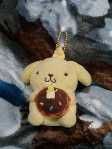 Sanrio Pompompurin Plush Keychain