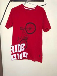 Red Graphic Tee kids 13-14 year old