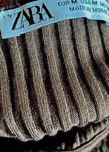 Zara Ribbed Cutout Dress