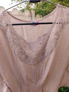 Cute Kaftaan Top With Front Embroidery