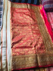 Brand New Silk Saree With Stone Work