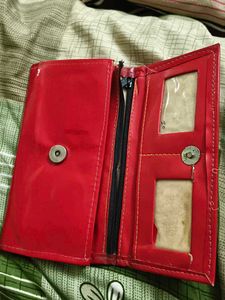 Red Studded Wallet