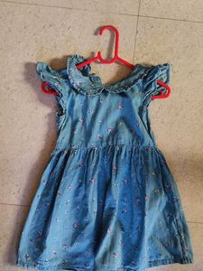 Floral Denim Dress