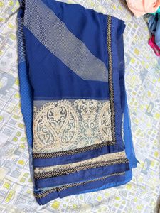 Elegant Blue Saree