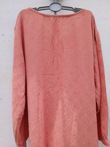 AVAASA PEACH KURTHI TOP | Size - S 87cm - ₹99 Only