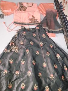 Ethnic Kidwear With Chuni Lehanga Choli